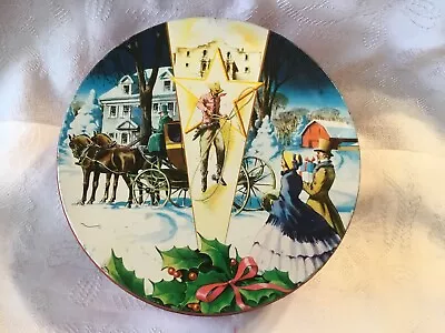 $3.99 • Buy VINTAGE Collin Street Bakery DeLuxe Fruit Cake Tin ~ RARE Award Lid ~ Christmas