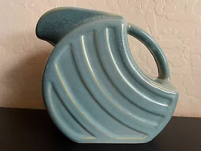 Vintage Alamo Pottery Pitcher #760 Blue/Green/Grey Art Deco 1940s USA • $40