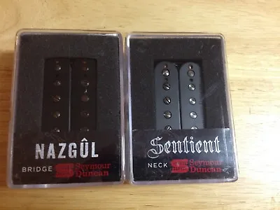 SEYMOUR DUNCAN Nazgul Trembucker & Sentient 6 String Guitar Pickup Set BLACK • $218