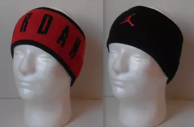 Nike Jordan Seamless Knit Headband Reversible Men Black/Fire Red/Fire Red • $19.76