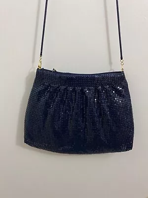 Vintage Navy Blue Sparkly Purse Handbag New Never Used • $70