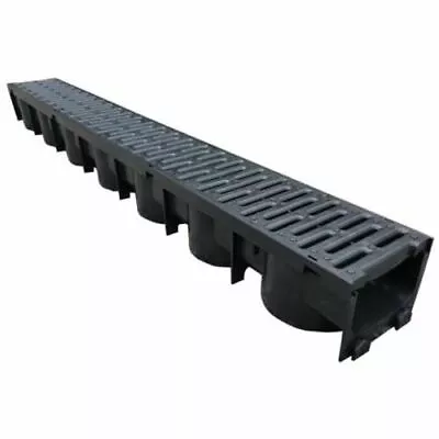 £13 • Buy Polypipe A15 1M Length Storm Water PVC Drainage Channel Plastic Grating Drain