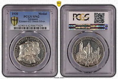 Germany Silver Medal 1930 Ad Pcgs Sp62 Speyer Cathedral 900 Yr Jubilee K. Goetz • $499.99