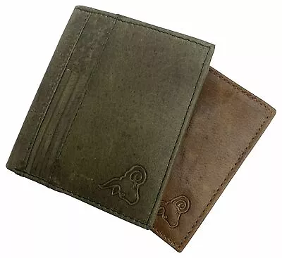 Men's RFID Blocking Genuine Leather Unique L Shape Bifold Wallet USA Series Wall • $19.99