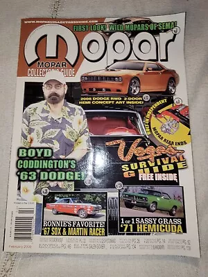 MOPAR Collector's Guide February 2006 '71 HemiCuda  67 SOX & Martin Ra • $19.99