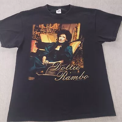 Dottie Rambo T-shirt Men's Black Large Vintage Y2K Country Gospel Music 2002 • $29.99