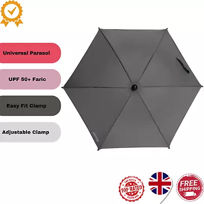 £28.99 • Buy Mamas & Papas Universal Parasol, UPF 50+ Fabric, Easy Fit Clamp And Adjustable.