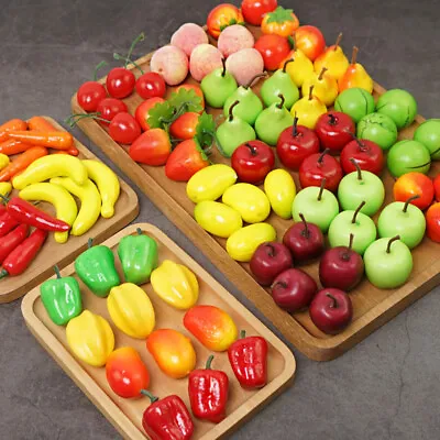 £3.24 • Buy Artificial Fruit Food Lifelike Fake Fruits Plant Home Office Party Decor Toys