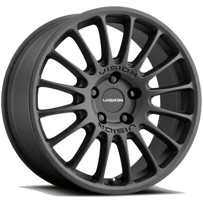 $186.99 • Buy Vision 477 Monaco 18x8 5x112 +38mm Satin Black Wheel Rim 18  Inch