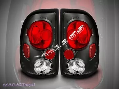 1997-2004 Dodge Dakota Replacement Tail Light Black Taillights New Pair • $68.88