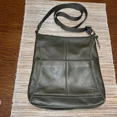 The Sak Dark Green Leather Crossbody • $12.50