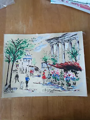 Art Work Paris Street Scene • $29.99