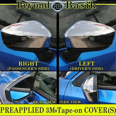 2014 2015 2016 2017 2018 Mazda 3 Triple Chrome Mirror COVERS Overlays Trim • $27.99