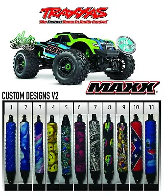 FITS V1 & V2 Wide Traxxas 1/10 4s Maxx & New 2024 Maxx Slash 6s RC Shock Covers • $16.49