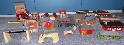 Job Lot Model Railway OO Buildings Signal Box House Water Tower Station Hornby + • £0.01