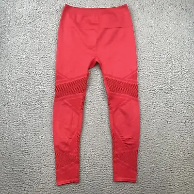 Fabletics Mosaic Women’s Athletic High Waisted 7/8 Leggings Red Size S Small • $12.74