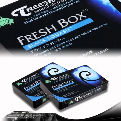 2 PACK TreeFrog Natural Xtreme Fresh Box Car Air Freshener JDM - Black Squash • $17.99