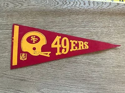 Vintage San Francisco 49ers Pennant 12 In 1970s • $14.99