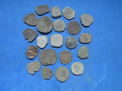 $85 • Buy Wonderful Lot  21 Spanish Cobb Coins 1500 - 1734 A.D.
