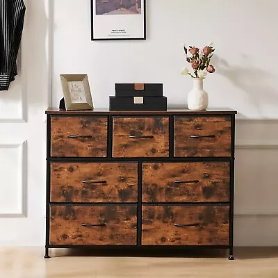 Dresser For Bedroom With 7 Drawers Clothes Drawer Fabric Closet Organizer Dres • $32.98