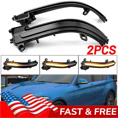 For BMW 1 2 3 4 Series F20 F30 X1 I3 Dynamic Turn Signal Mirror Sequential Light • $21.99