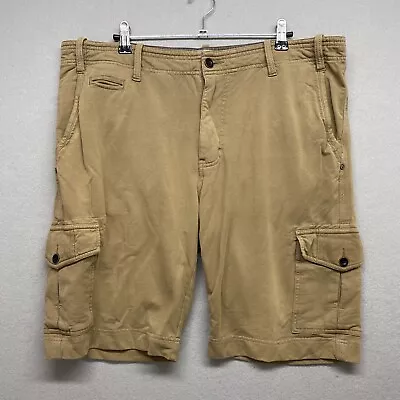 Thaddeus Shorts Mens 36 Brown Cargo Soft Cotton Blend • $16.99