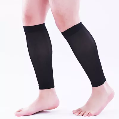 Medical Calf Compression Sleeve Socks 20-30 MmHg Varicose Veins Running Athletic • $18.57