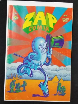 Zap Comix #4 Robert Crumb Mr. Natural Joe Blow Apex Novelties PLUS Issue #2 • $34.95