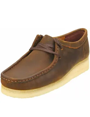 £64.99 • Buy Clarks BNIB Originals Ladies Lace-up Shoes WALLABEE Beeswax Leather UK 7.5 D