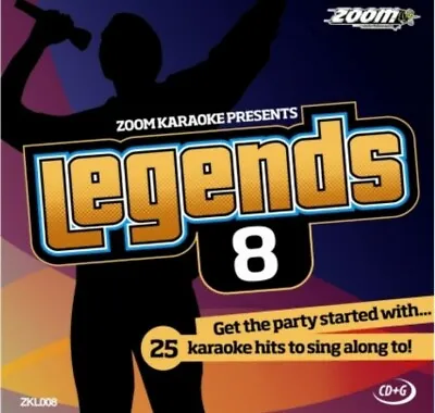 £4.85 • Buy Zoom Karaoke Legends 8 (ZKL008) CD+G Disc - 25 Karaoke Hits 