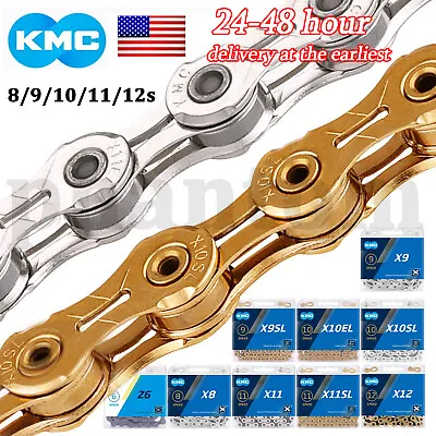 KMC 8/9/10/11/12 Speed Chains Fits Campy SRAM Stretch-Proof  Mountain Bike Chain • $18.91
