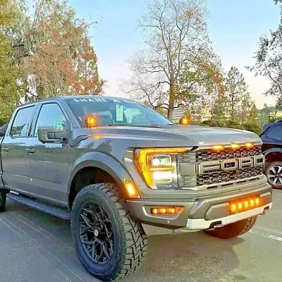 2021 GEN3 FORD RAPTOR LED M&R FOG LIGHT KIT 120w WHITE And AMBER DRL • $519.99