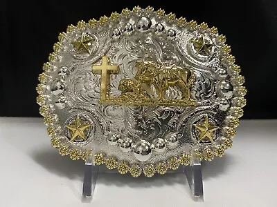 Christian Cowboy Praying Western Cowboy Belt Buckle For Men • $24.89