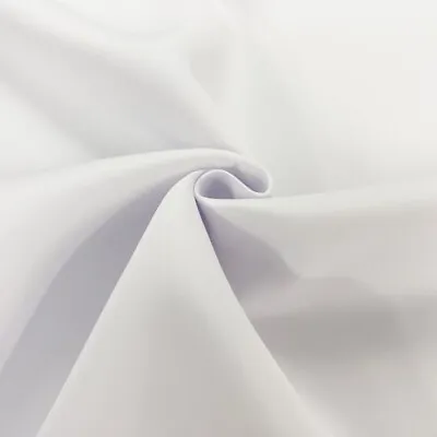 £12.99 • Buy WHITE 2mm Thick Neoprene Stretch Heavy Drape Dress Making Fabric Material