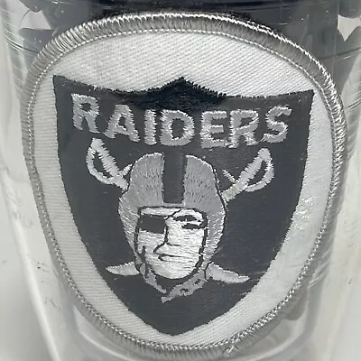 Rare Vintage 80s Oakland Raiders NFL  Insulated Mug Cup W/Patch Insert Golf Tees • $8.99