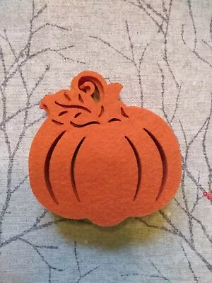 Laura Ashley Single Felt Coaster Pumpkin Halloween Autumn Nwot Fall Winter  Xmas • £7.99