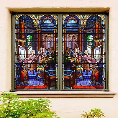 3D Palace Meeting A456 Window Film Print Sticker Cling Stained Glass UV Amy • $239.99