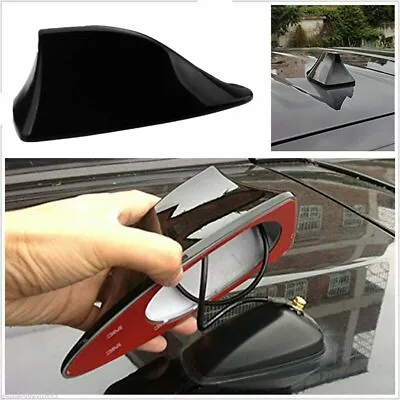 Black Universal Car Roof Radio AM/FM Signal Shark Fin Style Aerial Antenna Cover • $9.99