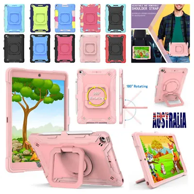 For IPad 7/8/9/10th Gen Air 45 Pro Mini 6 Shockproof Stand Case Hard Cover Strap • $10.79