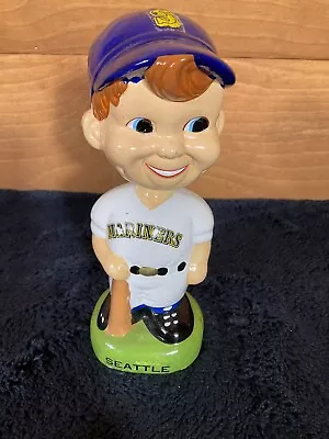 VTG SEATTLE MARINERS Baseball Sports Nodder Bobble Head 7.5” X 3.25” • $45