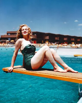 1949 MARILYN MONROE  Love Happy  Movie Photo Swimsuit On Diving Board New York • $11.95