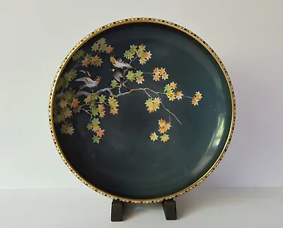 £55 • Buy Large Art Deco Era Hand Painted Noritake Pottery Bowl Birds & Maple Tree