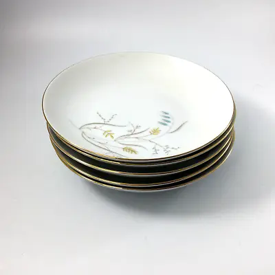$35 • Buy Vintage Eschenbach Lyra Baronet China Soup Dishes Plates Set Of 5 Germany
