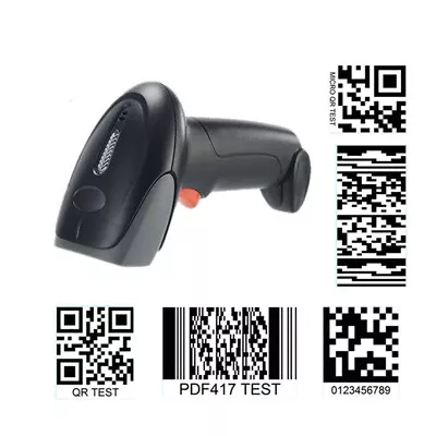 Wireless/Wired 2.4G Handheld Barcode Scanner 2D QR Reader Mutiple Codes • $57.99