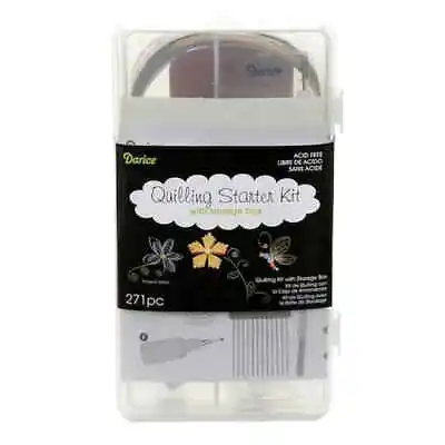 DARICE PAPER QUILLING STARTER KIT With Storage Box • £15.99