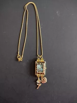 Vintage Cardot Quartz Watch Pendant Necklace • $27