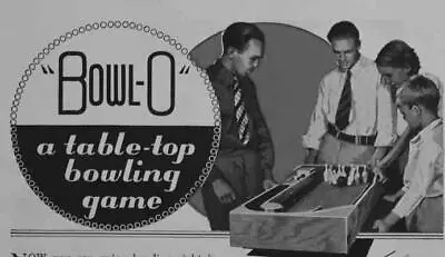 BOWL-O Bowling Pinball Game 1938 HowTo Build PLANS • $7.99