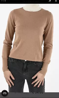 $45 • Buy STAUD Urchin Contrast Turtleneck Sweater W/pearl Cream/Camel • SMAlL