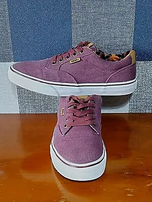 Vans Atwood Men's Canvas Trainers Size 6.5 UK In Great Condition  • £17.28