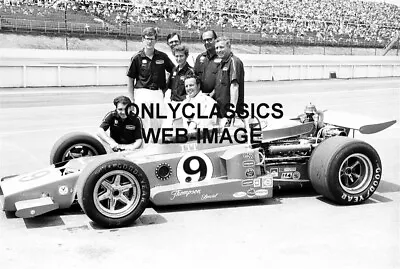 1971 A.j Foyt Dad & Crew 8x10 Photo Pocono 500 Thompson V-8 Indy Car Auto Racing • $14.41